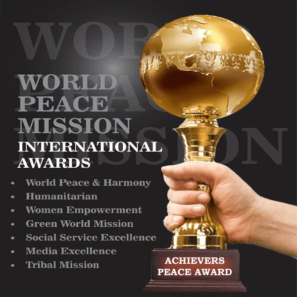 Peace Achievement Award Trophy